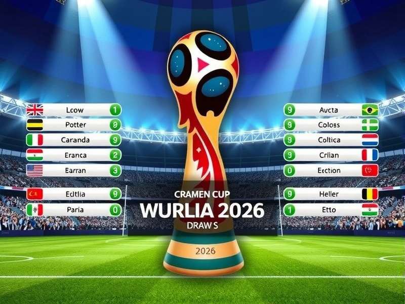 Visual explanation of the 2026 World Cup Draw process with teams and pots