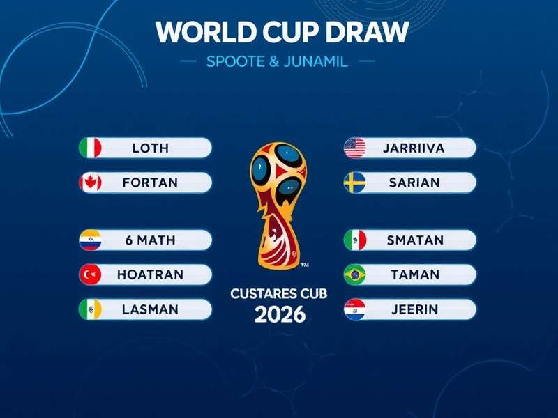 FIFA World Cup Draw Ceremony Illustration