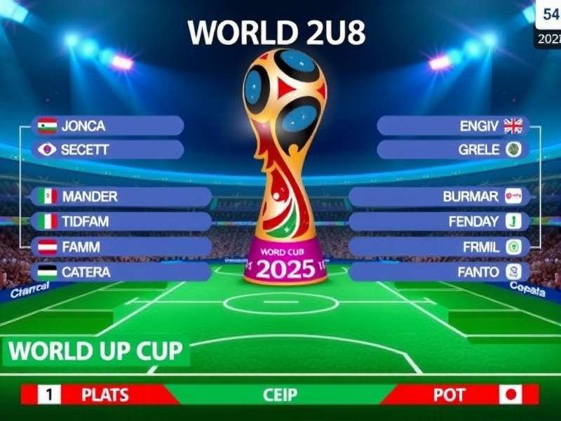 FIFA World Cup draw ceremony with teams and pots