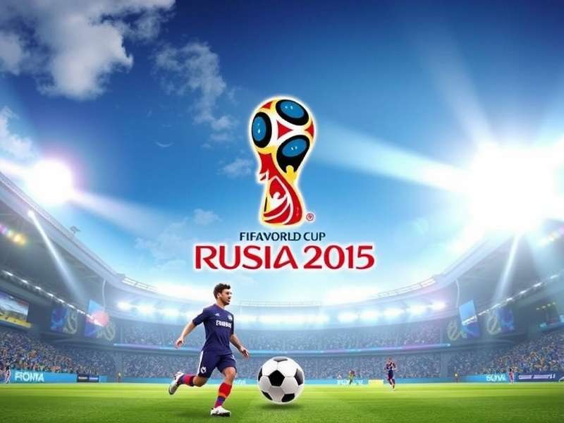 Crowd celebrating at a FIFA World Cup match with tickets in hand