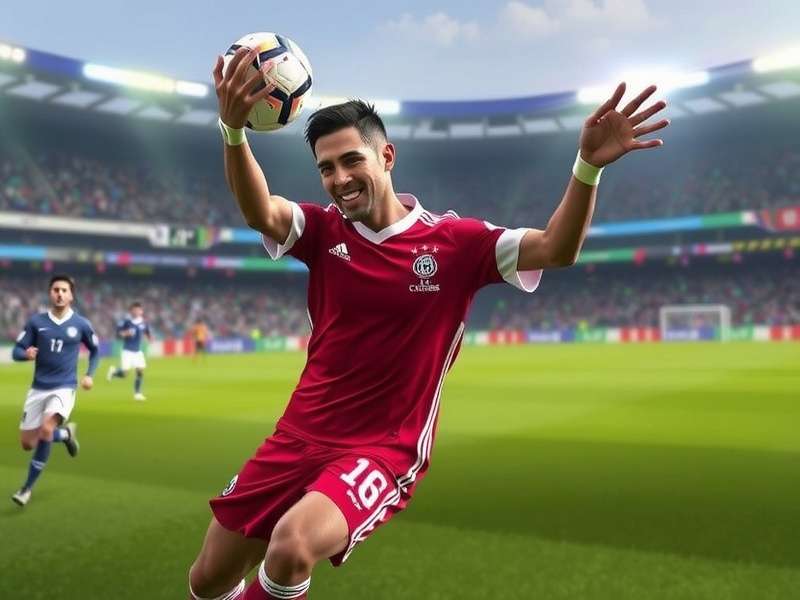 Crowd celebrating at a FIFA World Cup stadium