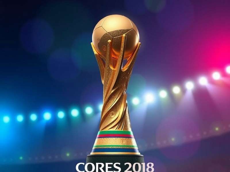 World Cup game showing championship trophy celebration