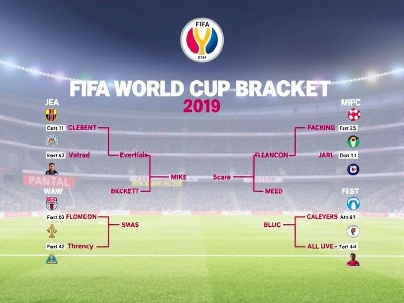 Visual representation of the FIFA Club World Cup 2025 tournament bracket with team logos