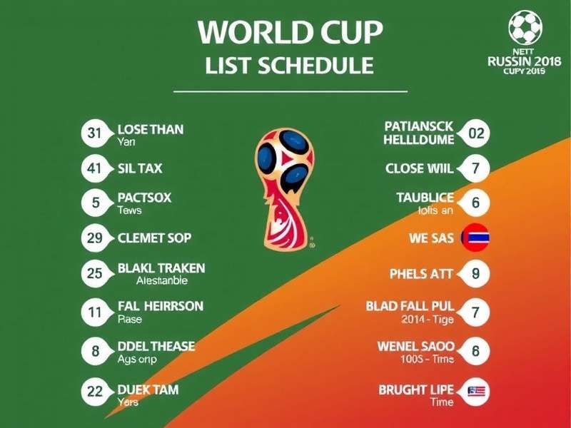 Visual depiction of the FIFA World Cup 2026 match schedule calendar across venues