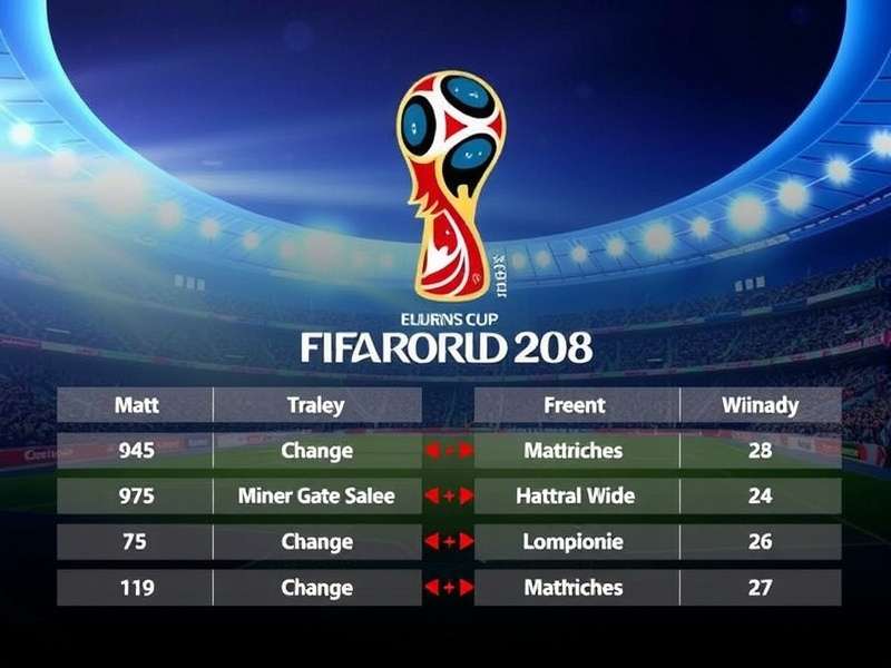 FIFA World Cup 2026 match schedule visualization with stadiums