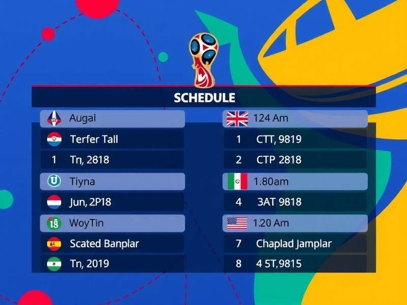 T20 World Cup 2026 Schedule visual calendar with teams and dates