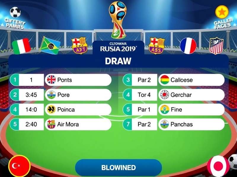 A ceremonial bowl with football draw balls being selected on stage