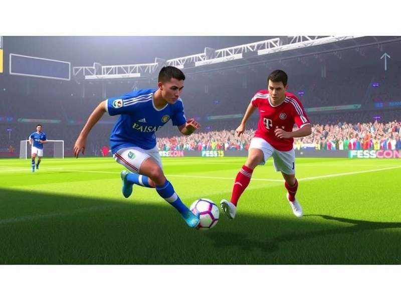 FIFA World Cup Trophy shining under stadium lights