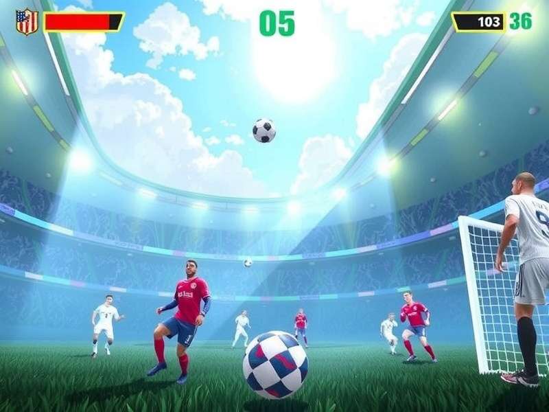 The FIFA World Cup trophy being held aloft at Luzhniki Stadium, Moscow during the 2018 final