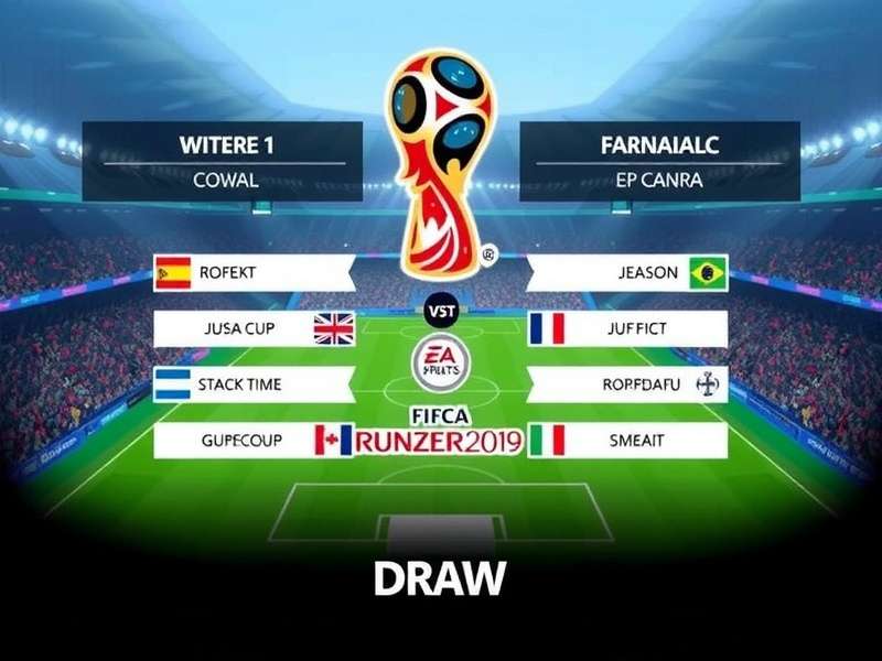FIFA World Cup Draw ceremony with officials drawing teams from pots