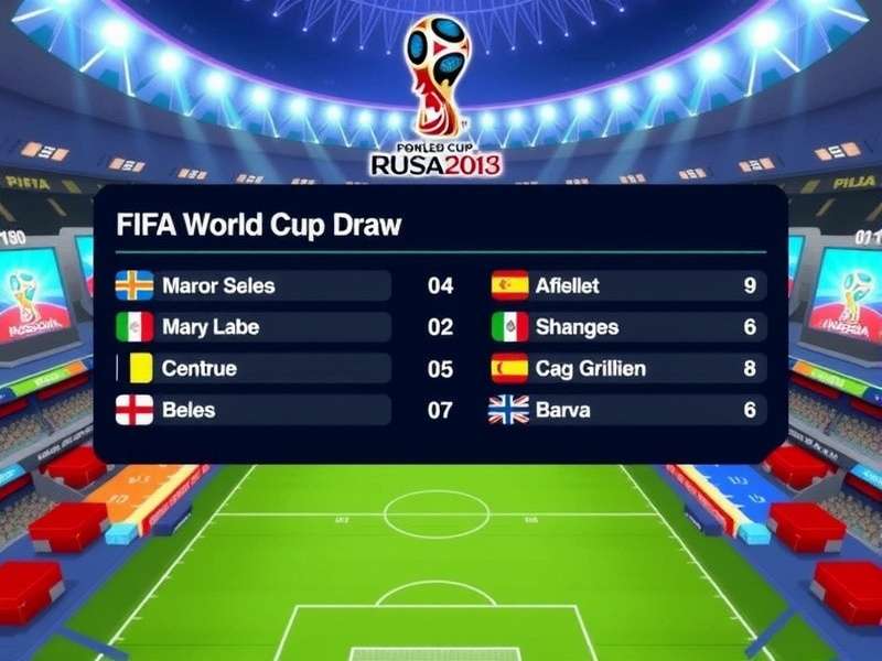 Colorful pots used in FIFA World Cup draw ceremony with team balls inside