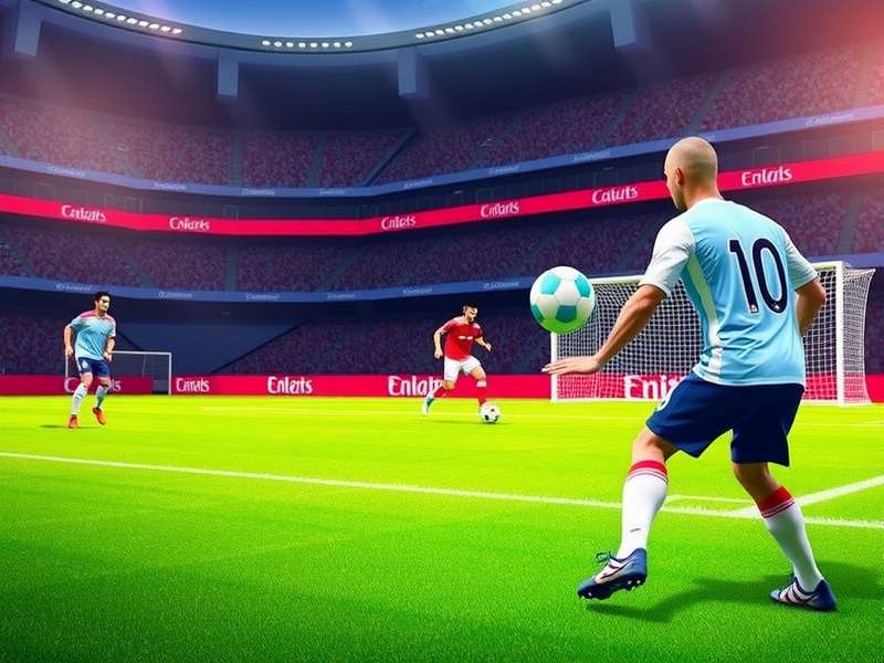 Professional footballer performing advanced dribbling skills during competition