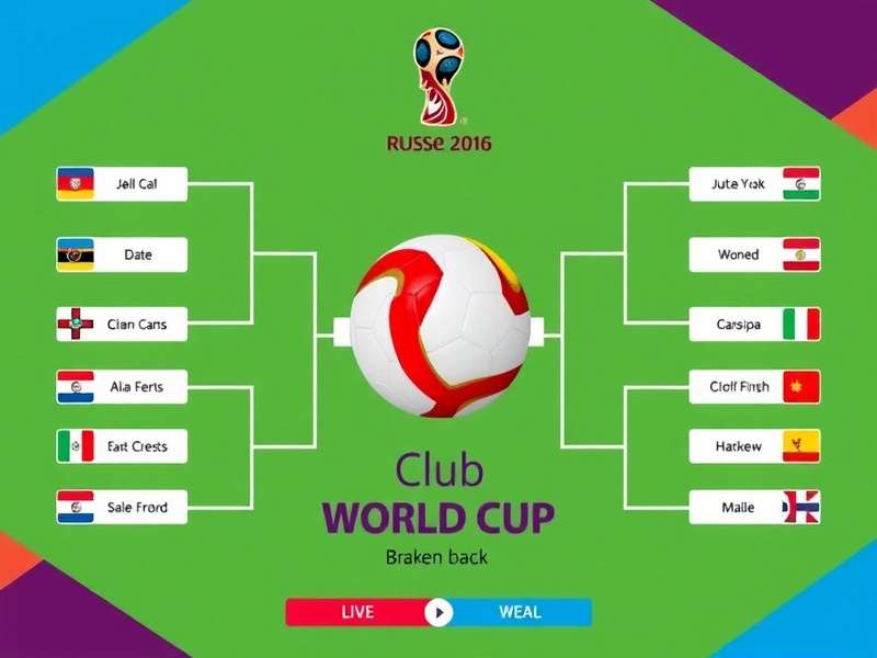 Club World Cup bracket visualization