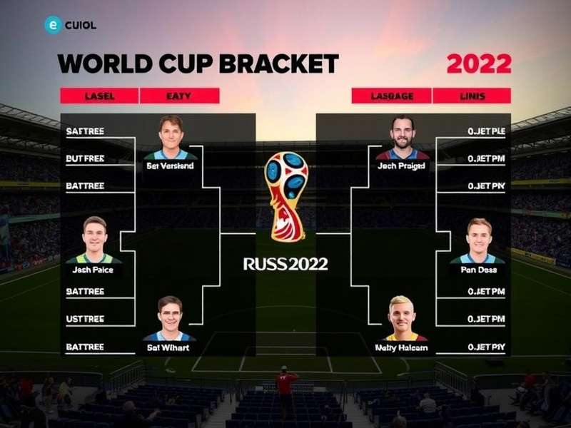 World Cup 2022 Bracket Visualization showing knockout stages