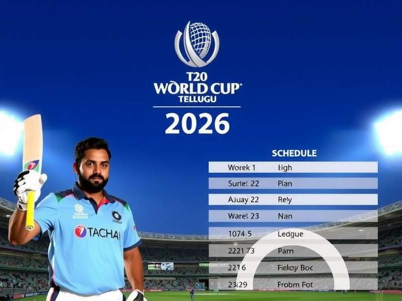 T20 World Cup 2026 Schedule Visual for Telugu Fans