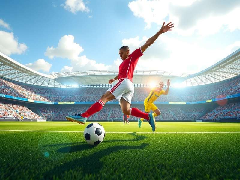 Excited football fans cheering in stadium with tickets in hand