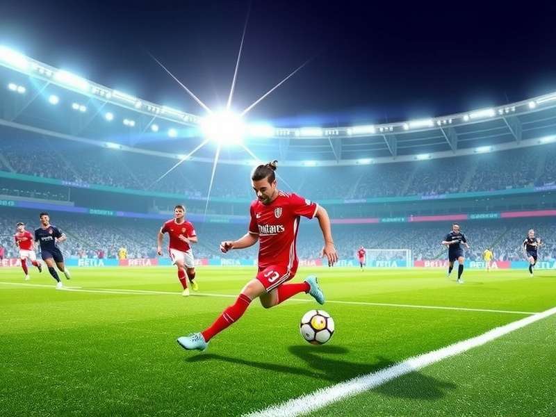 Indian football fans celebrating with flags in a stadium