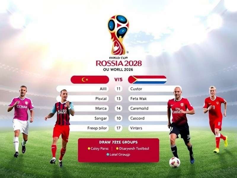 Projected 2026 World Cup Groups Visualization showing potential team matchups