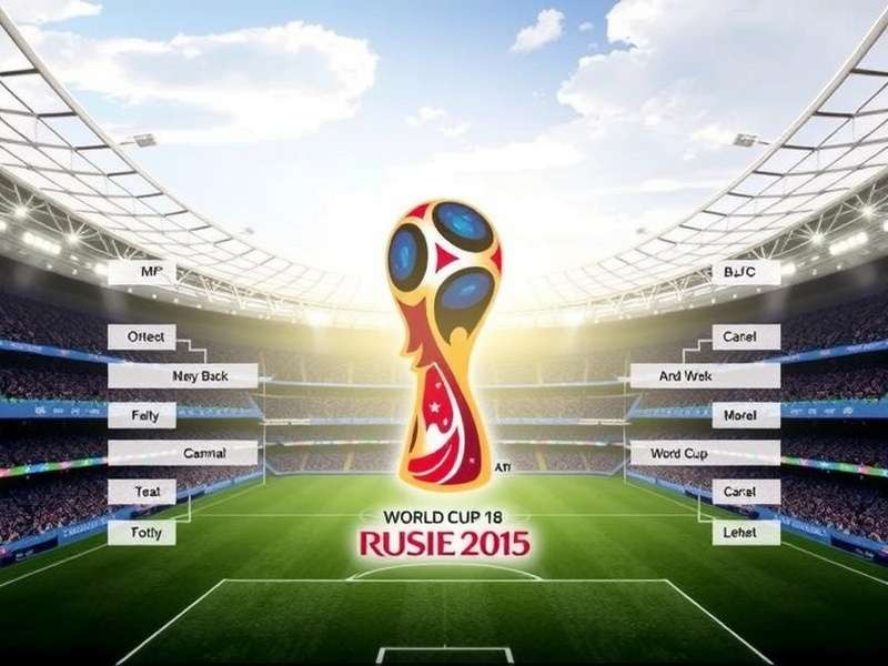 Visual representation of the 2026 World Cup Brackets showing group stages and knockout rounds