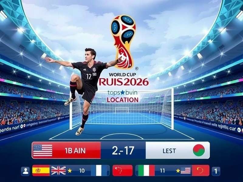 Artistic rendering of the anticipated World Cup 2026 Draw ceremony venue