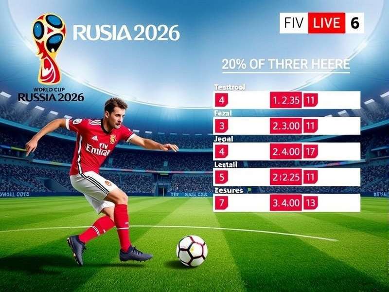 Dynamic view of a packed football stadium during a night match, representing the live atmosphere of the World Cup