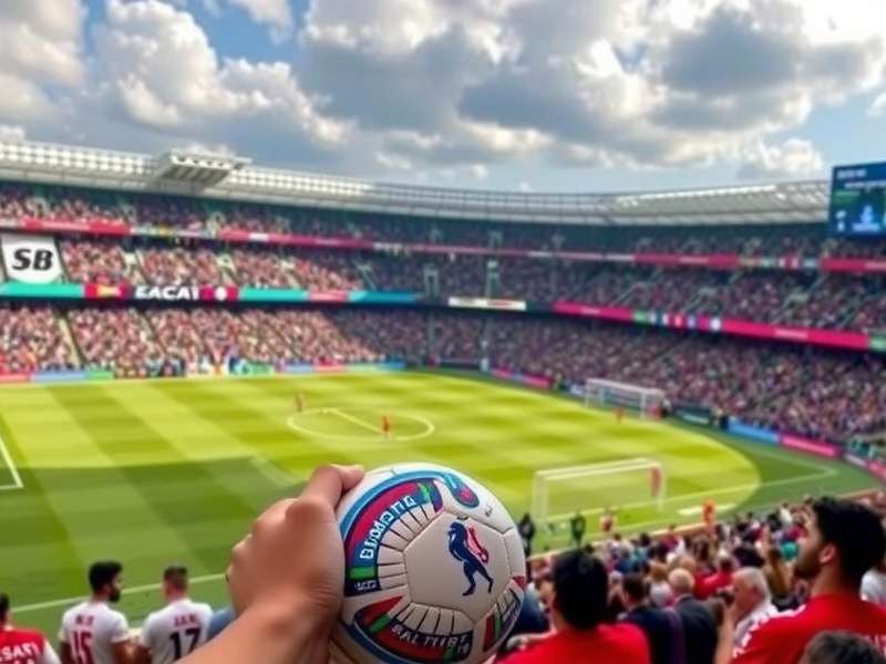 2026 FIFA World Cup stadium illustration with fans