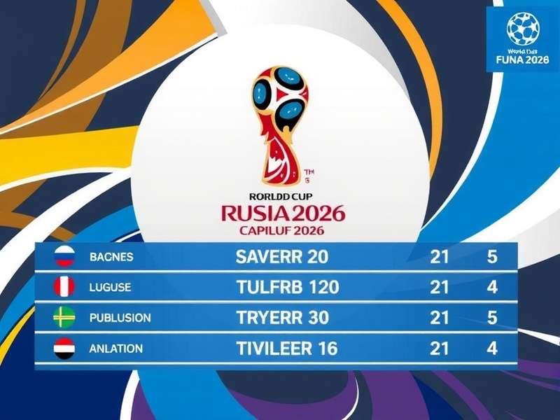 FIFA World Cup Draw Ceremony 2026 on stage with illuminated globe