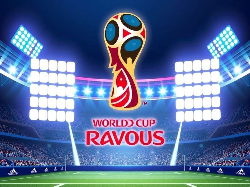 Intense football match during a World Cup playoff - players competing for the ball