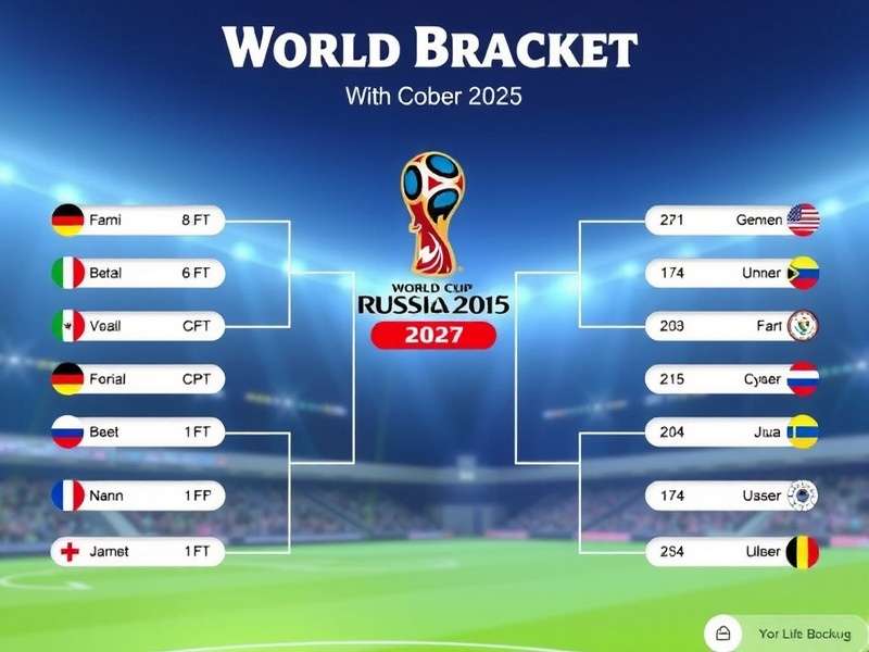 2025 World Cup Bracket Visualization showing tournament path
