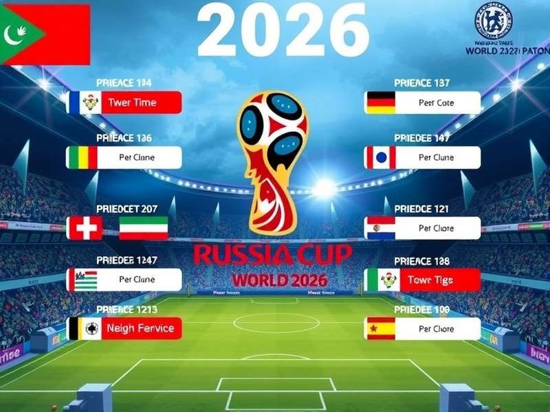 Illustrative knockout stage bracket for FIFA World Cup 2026