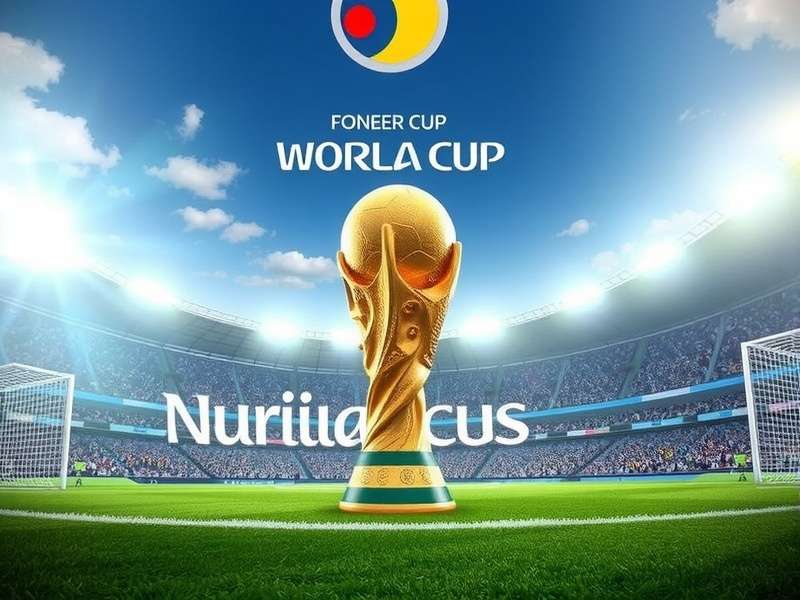 World Cup Game Main Screen showcasing realistic stadium and player models