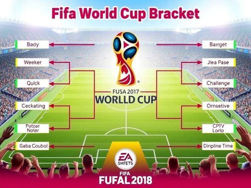 2026 FIFA World Cup Bracket visualization showing knockout stages