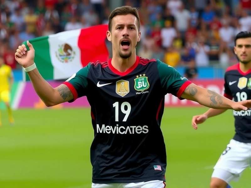 Estadio Azteca in Mexico City lit up at night preparing for the 2026 FIFA World Cup