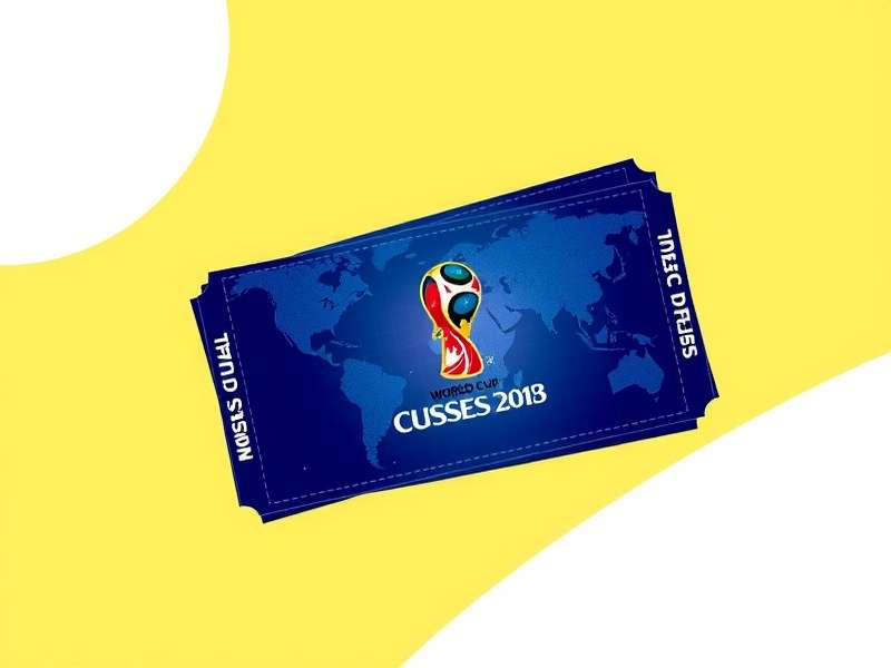 World Cup 2026 tickets concept with stadium and football