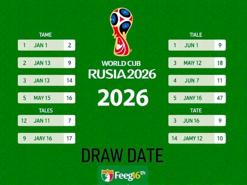 FIFA World Cup 2026 Draw Date – Official Event Visual