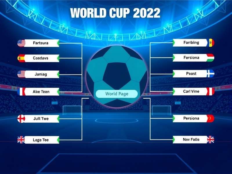World Cup 2022 Bracket overview showing knockout stage matchups and results