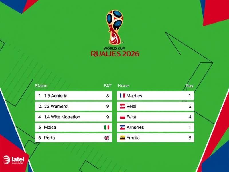 World Cup Qualifiers 2026 match schedule overview graphic showing global qualifying routes to USA 2026