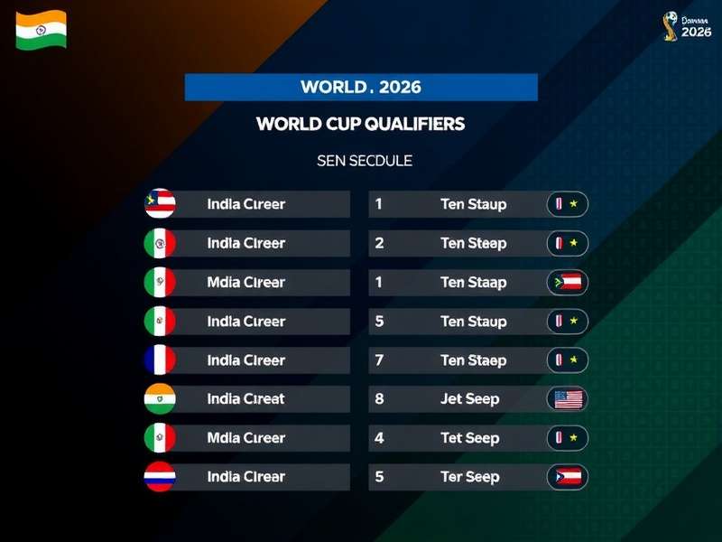 India national football team World Cup qualifiers 2026 campaign poster