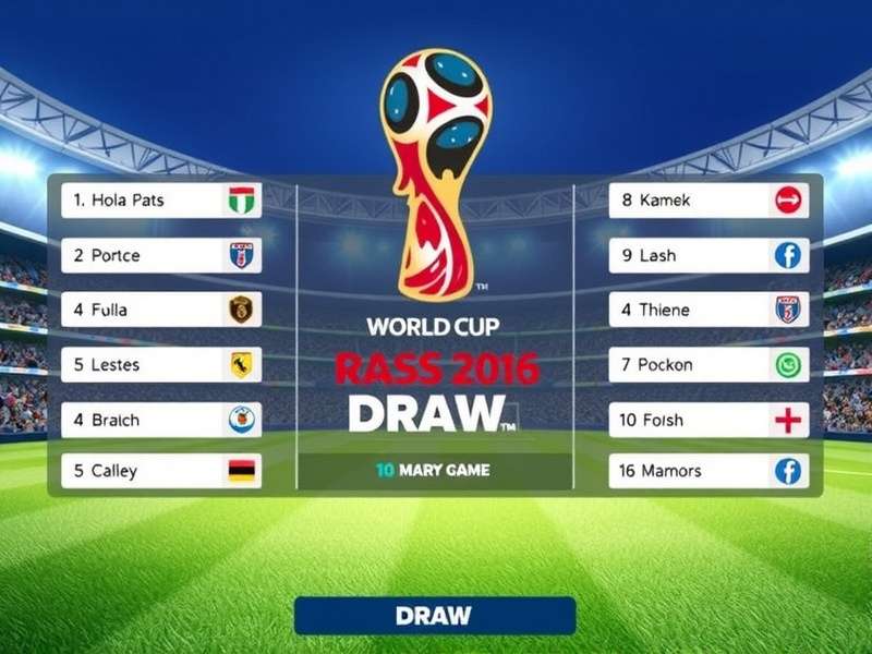 World Cup Draw 2026 – 48 teams, 16 groups, 3 host nations