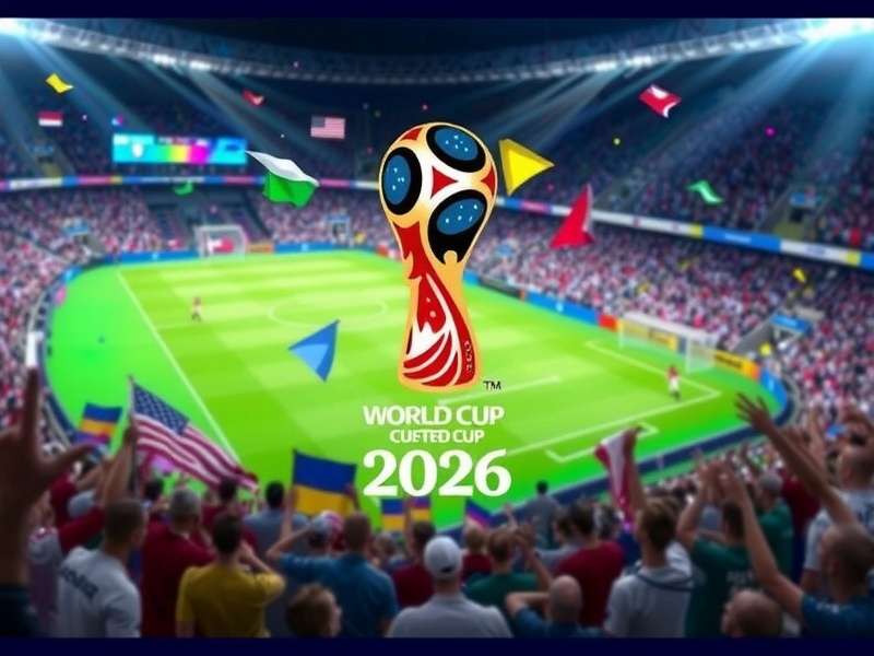 FIFA World Cup 2026 stadium with fans holding tickets and Indian tricolour